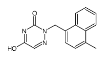 2-[(4-methylnaphthalen-1-yl)methyl]-1,2,4-triazine-3,5-dione结构式
