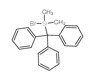 trityldimethylbromosilane Structure