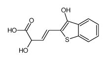 2-hydroxy-4-(3-hydroxy-1-benzothiophen-2-yl)but-3-enoic acid结构式
