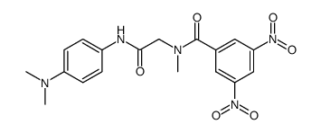 N-[(4-Dimethylamino-phenylcarbamoyl)-methyl]-N-methyl-3,5-dinitro-benzamide Structure