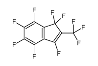 1,1,3,4,5,6,7-heptafluoro-2-(trifluoromethyl)indene结构式