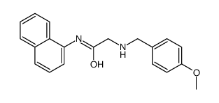 2-[(4-methoxyphenyl)methylamino]-N-naphthalen-1-ylacetamide结构式