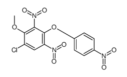 1-chloro-2-methoxy-3,5-dinitro-4-(4-nitrophenoxy)benzene结构式