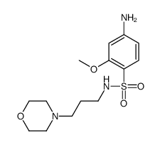 4-amino-2-methoxy-N-(3-morpholin-4-ylpropyl)benzenesulfonamide结构式