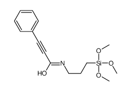 3-phenyl-N-(3-trimethoxysilylpropyl)prop-2-ynamide结构式