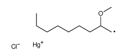 chloro(2-methoxynonyl)mercury结构式