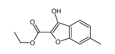 ethyl 3-hydroxy-6-methyl-1-benzofuran-2-carboxylate结构式