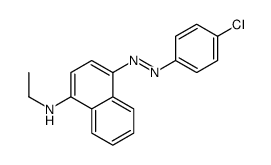 4-[(4-chlorophenyl)diazenyl]-N-ethylnaphthalen-1-amine结构式