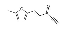 5-(5-methyl-2-furyl)pent-1-yn-3-one Structure