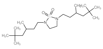 1,2,5-Thiadiazolidine,2,5-bis(3,5,5-trimethylhexyl)-, 1,1-dioxide structure