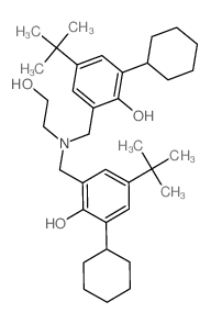 Ethanol,2-[bis(5-tert-butyl-3-cyclohexylsalicyl)amino]- (8CI)结构式