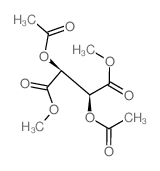 Butanedioic acid,2,3-bis(acetyloxy)-, dimethyl ester, [S-(R*,R*)]- (9CI)结构式