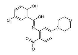5-chloro-2-hydroxy-N-(5-morpholin-4-yl-2-nitrophenyl)benzamide结构式