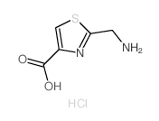2-(aminomethyl)-1,3-thiazole-4-carboxylic acid structure