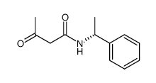 (R)-(+)-N-(1-phenylethyl)-3-oxobutyramide结构式