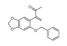 3-(6-phenylmethoxy-1,3-benzodioxol-5-yl)but-3-en-2-one结构式