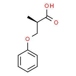 Propanoic acid, 2-methyl-3-phenoxy-, (2R)- (9CI) structure