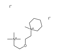 trimethyl-[2-[2-(1-methylpiperidin-1-ium-1-yl)ethoxy]ethyl]azanium,diiodide结构式