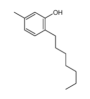 2-heptyl-5-methylphenol结构式