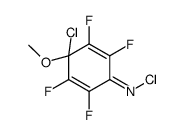 N,4-dichloro-2,3,5,6-tetrafluoro-4-methoxycyclohexa-2,5-dien-1-imine Structure