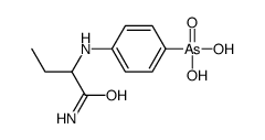 p-[(1-Carbamoylpropyl)amino]phenylarsonic acid structure