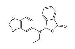 3-[1,3-benzodioxol-5-yl(ethyl)amino]-3H-2-benzofuran-1-one结构式