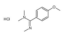 4-methoxy-N,N,N'-trimethylbenzenecarboximidamide,hydrochloride Structure