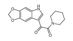 1-(5H-[1,3]dioxolo[4,5-f]indol-7-yl)-2-piperidin-1-ylethane-1,2-dione Structure