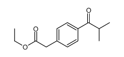 ethyl 2-[4-(2-methylpropanoyl)phenyl]acetate Structure