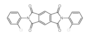 2,6-Bis(2-chlorophenyl)pyrrolo[3,4-f]isoindole-1,3,5,7(2H,6H)-tetrone Structure