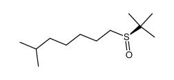 6-methyl-1-((S)-2-methyl-propane-2-sulfinyl)-heptane Structure