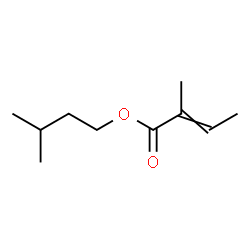 2-Butenoic acid, 2-Methyl-, 3-Methylbutyl ester结构式