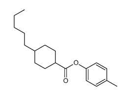 4β-Pentyl-1α-cyclohexanecarboxylic acid p-tolyl ester Structure