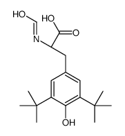 (2S)-3-(3,5-ditert-butyl-4-hydroxyphenyl)-2-formamidopropanoic acid结构式