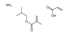 azanium,2-methylpropyl 2-methylprop-2-enoate,prop-2-enoate结构式