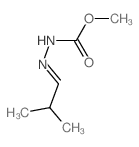 methyl N-(2-methylpropylideneamino)carbamate结构式
