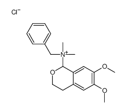 benzyl-(6,7-dimethoxy-3,4-dihydro-1H-isochromen-1-yl)-dimethylazanium,chloride Structure