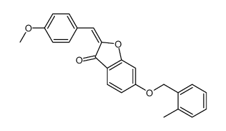 2-[(4-methoxyphenyl)methylidene]-6-[(2-methylphenyl)methoxy]-1-benzofuran-3-one结构式