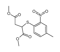 (4-methyl-2-nitro-phenylsulfanyl)-succinic acid dimethyl ester Structure