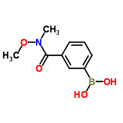 {3-[Methoxy(methyl)carbamoyl]phenyl}boronic acid Structure
