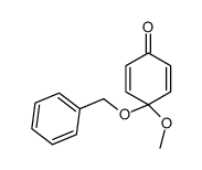 4-methoxy-4-phenylmethoxycyclohexa-2,5-dien-1-one Structure