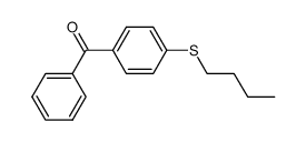 [4-(BUTYLTHIO)PHENYL](PHENYL)METHANONE结构式