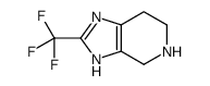 4,5,6,7-四氢-2-(三氟甲基)-3H-咪唑并[4,5-c]吡啶结构式