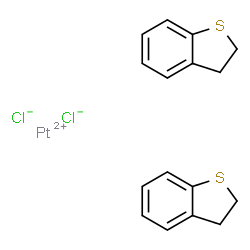 2,3-dihydrobenzothiophene; platinum(+2) cation; dichloride Structure