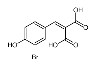 (3-Bromo-4-hydroxybenzylidene)malonic acid结构式