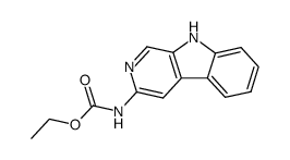 3-N-carbethoxyamino-9H-pyrido[3,4-b]indole结构式