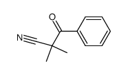 2,2-dimethyl-3-oxo-3-phenylpropanenitrile Structure