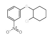 Benzene, 1-[ (2-chlorocyclohexyl)thio]-3-nitro- Structure