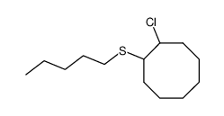 (2-chlorocyclooctyl)(pentyl)sulfane结构式