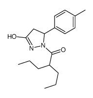 5-(4-methylphenyl)-1-(2-propylpentanoyl)pyrazolidin-3-one结构式